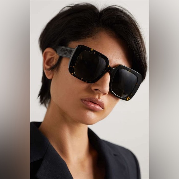 New Christian Dior "Wildior S3U" square sunglasses $470 Brown and Gray - Picture 12 of 16